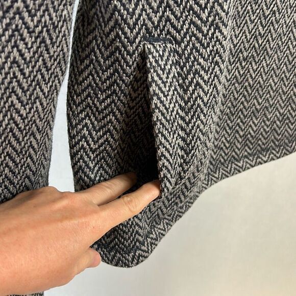 NEW Cinch Pullover Quarter 1/4 Zip Womens Sz XXL Gray Herringbone Pockets Soft - Picture 3 of 8